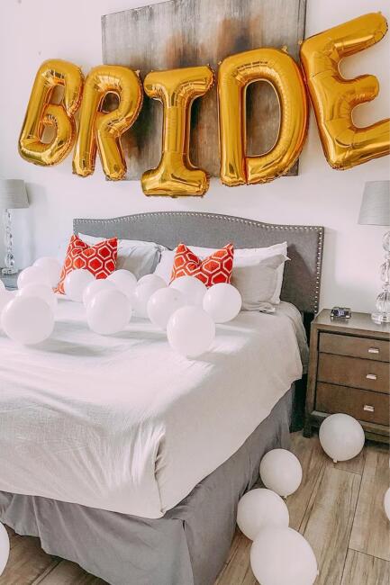 Gold Bride Balon Seti Dev Folyo Balon Seti Bekarlığa Veda Bride To Be Partisi Balonları 100cm - 3