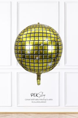 Gold Disko Topu Folyo Balon 22inç