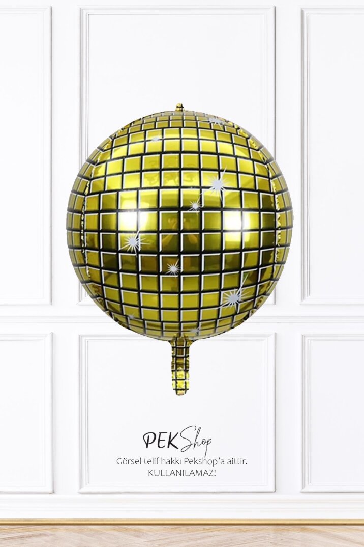 Gold Disko Topu Folyo Balon 22inç - 1