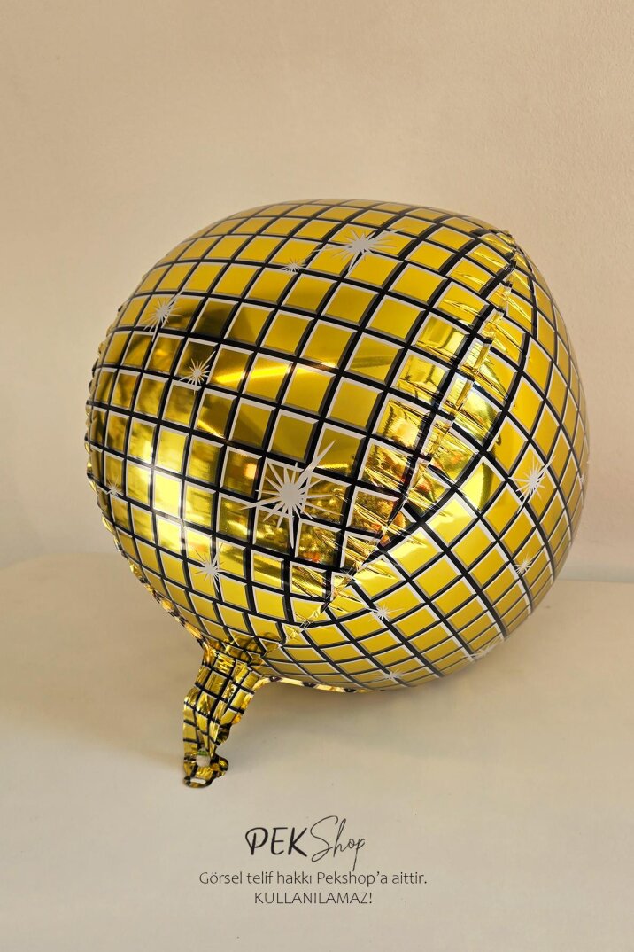 Gold Disko Topu Folyo Balon 22inç - 2
