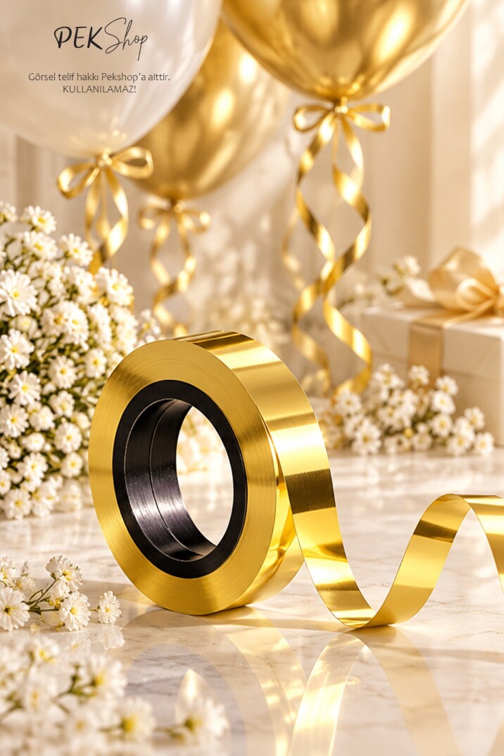 Gold Rafya Balon İpi - 25 Metre - 1 Adet - 2
