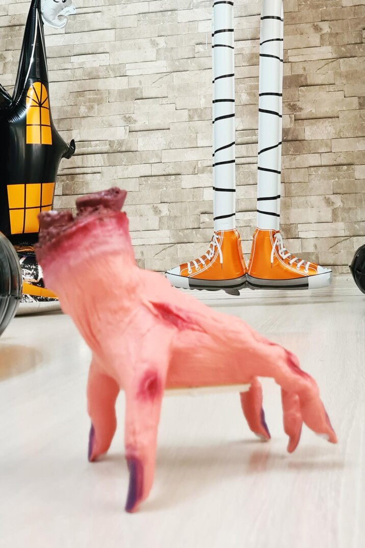 Halloween Hareketli Kesik El Wednesday Kanlı El Yürüyen Sesli Cadılar Bayramı Süsü - 2