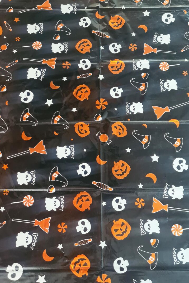 Halloween Masası Örtüsü Cadılar Bayramı Desenli Masa Örtüsü Büyük Boy 135x180cm - 3