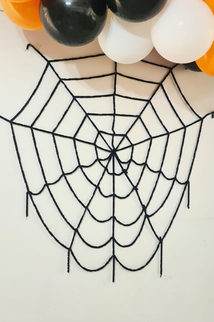 Halloween Örümcek Ağı 150 cm Siyah Örümcek Ağı Cadılar Bayramı Süsü - 1