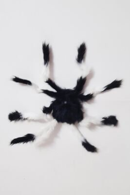 Halloween Örümcek Figür 50cm Tüylü Şekil Verilebilen Örümcek Süs Cadılar Bayramı Örümcek Süs - 2