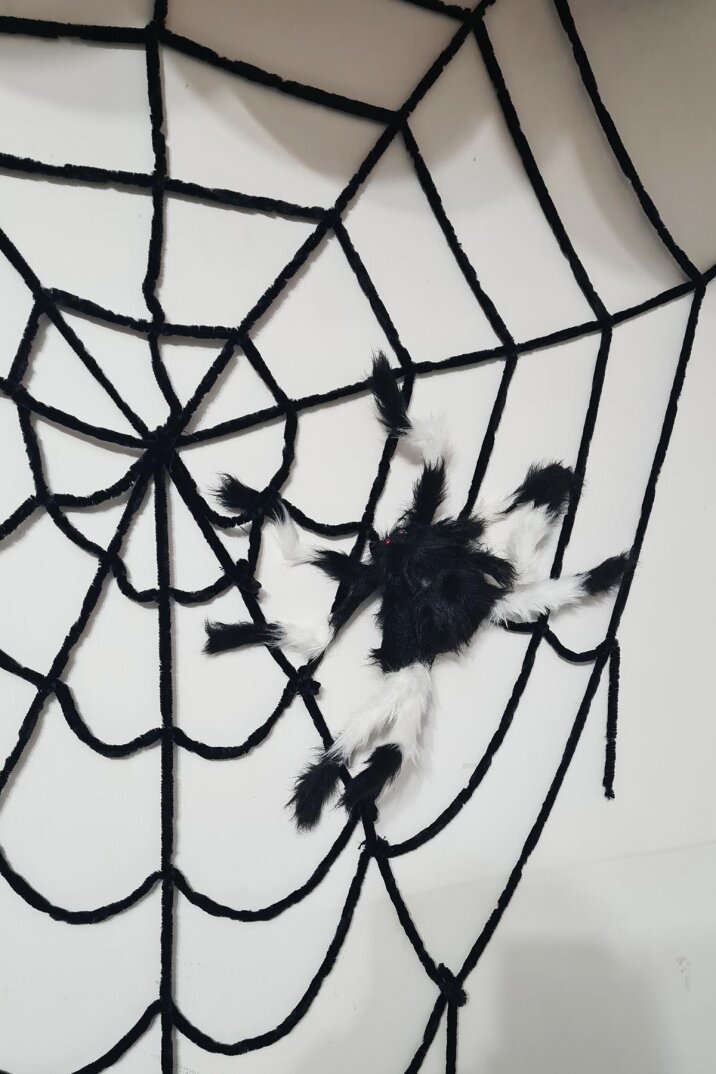 Halloween Parti Balon Süsleme Seti Örümcek Ağı ve Örümcekli Cadılar Bayramı Süsleme Seti - 5