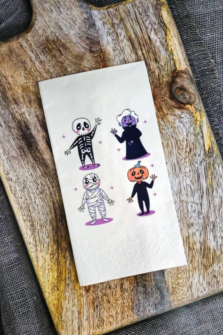 Halloween Peçetesi Cadılar Bayramı Tema Karakter Baskılı Peçete 20li - 1