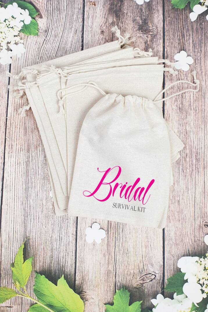 Hangover Kit Kesesi - 10 Adet - Bridal Survivor Kit Baskılı - 1