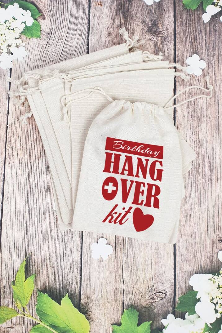 Hangover Kit Kesesi - 10 Adet - Doğum Günü Hangover Kit - 1
