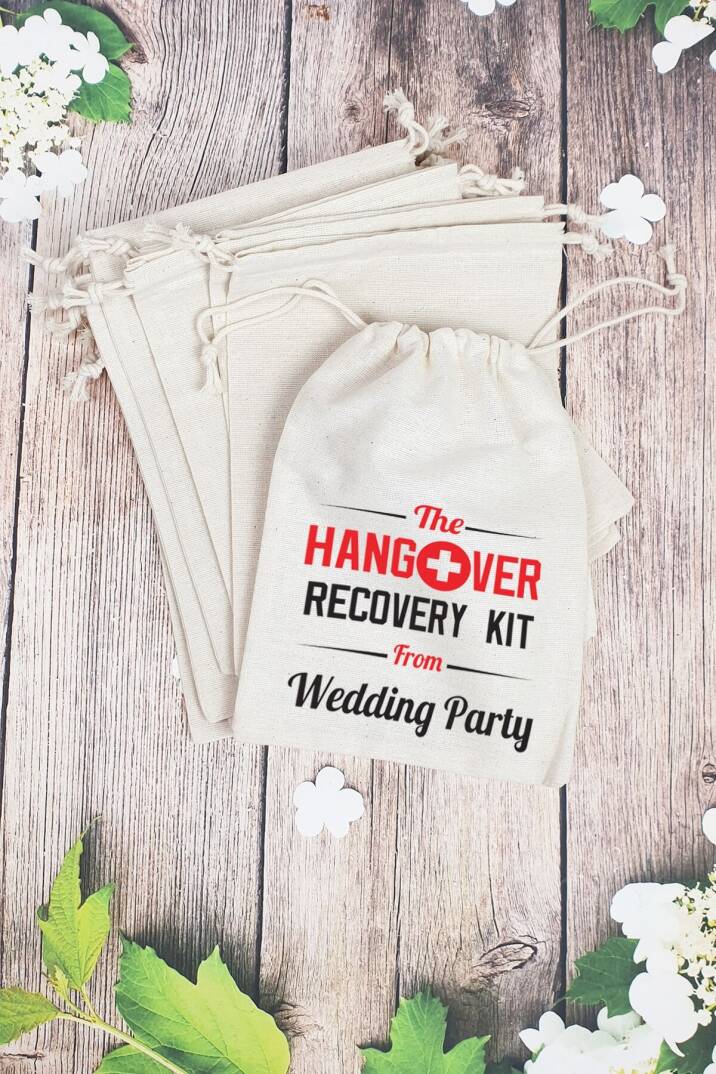 Hangover Kit Kesesi - 10 Adet - Düğün After Party Hangover Kit Kesesi - 1