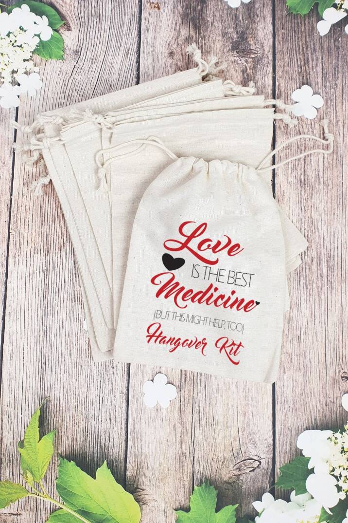 Hangover Kit Kesesi - 10 Adet - Love is the best medicine - 1