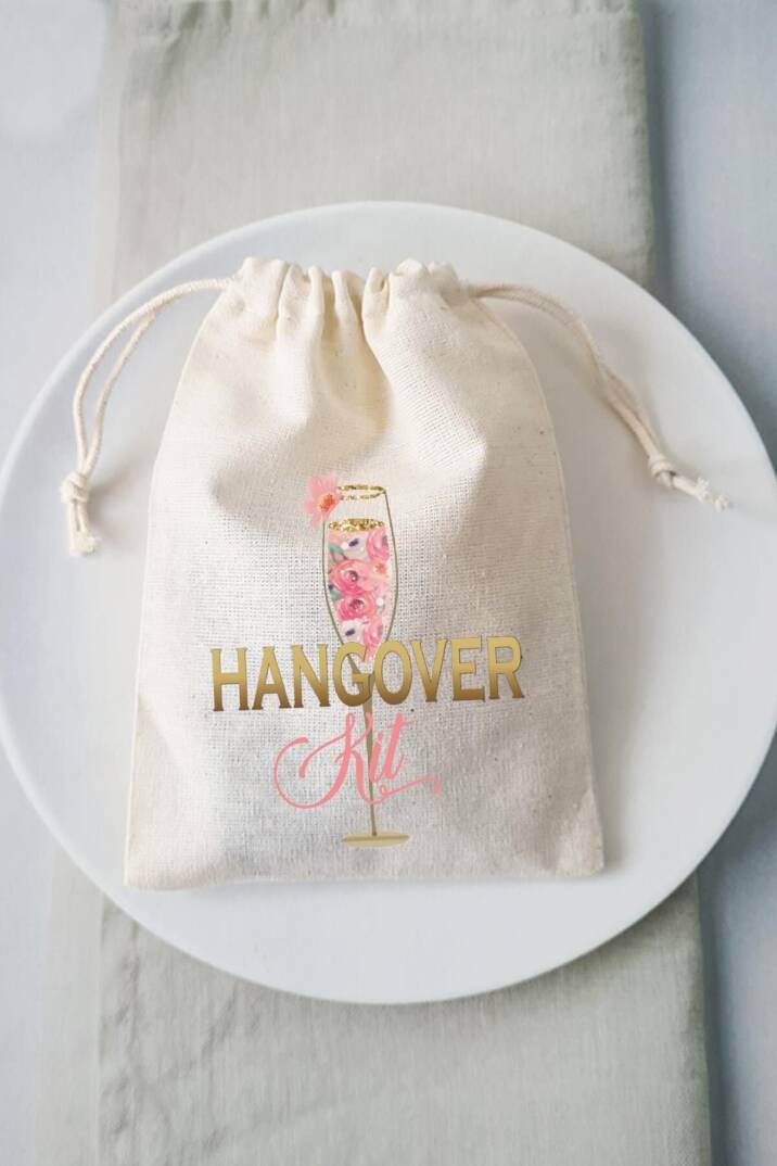 Hangover Kit Kesesi -10 Adet Şampanya Kadehi Konsept - 1