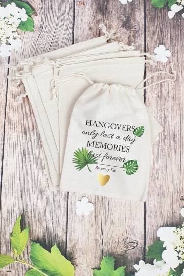 Hangover Kit Kesesi - 10 Adet - Tropikal Konsept