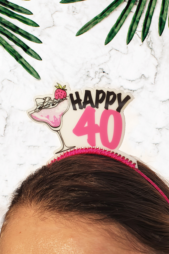 Happy 40 Taç, 40 Yaş Doğum Günü Tacı - 1