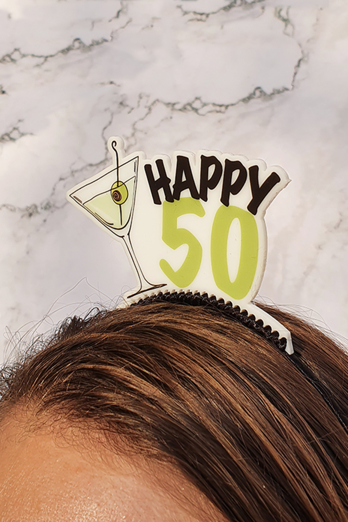 Happy 50 Taç, 50 Yaş Doğum Günü Tacı - 1