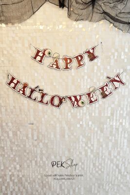 Happy Halloween Banner Cadılar Bayramı Süsü Halloween Malzemeleri - 1
