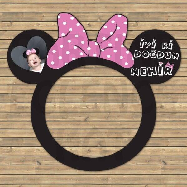 Hatıra Fotoğraf Çerçevesi - Minie Mouse Konsept - 1