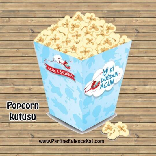 Helikopter Konsept Popcorn Kutusu