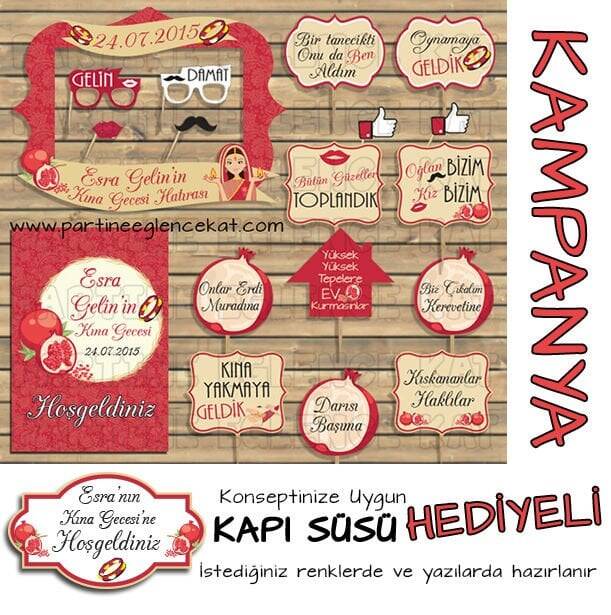 Hintli Kına Kızı Konsept 3'lü Kampanyalı Paket - 1