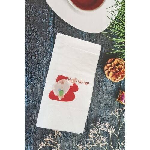 Ho ho Noel Baba Yılbaşı Masası Sunum Peçetesi - 1