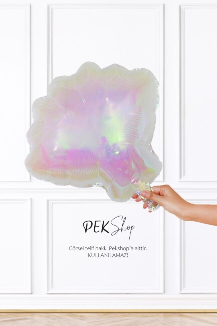 Hologram Midye Deniz Kabuğu Folyo Balon - 2