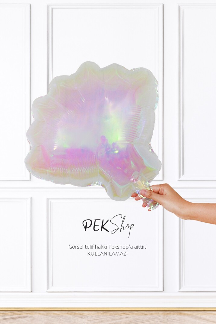 Hologram Midye Deniz Kabuğu Folyo Balon - 2