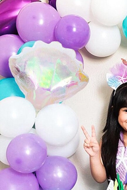 Hologram Midye Deniz Kabuğu Folyo Balon - 4