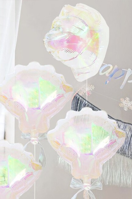 Hologram Midye Deniz Kabuğu Folyo Balon - 5