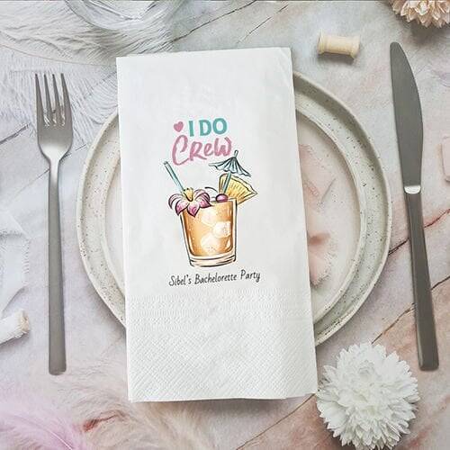 ''I Do Crew'' Bekarlığa Veda İsimli Peçete - 1