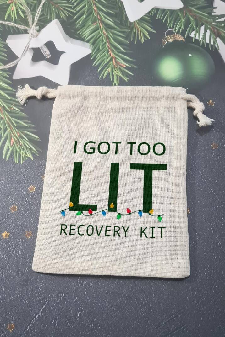 I Got Too Lit Yılbaşı Partisi Hangover Kit Kesesi - 1