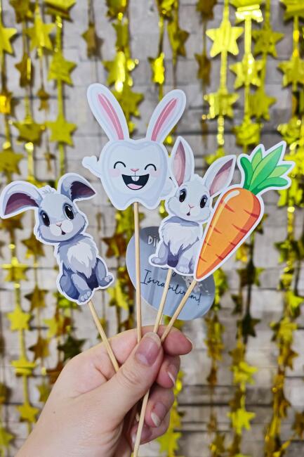 İlk Dişim Çıktı Kürdan Süsleri Cupcake Süsleri Diş Buğdayı Kürdanları Lüks Büyük Boy 10lu Paket - 2
