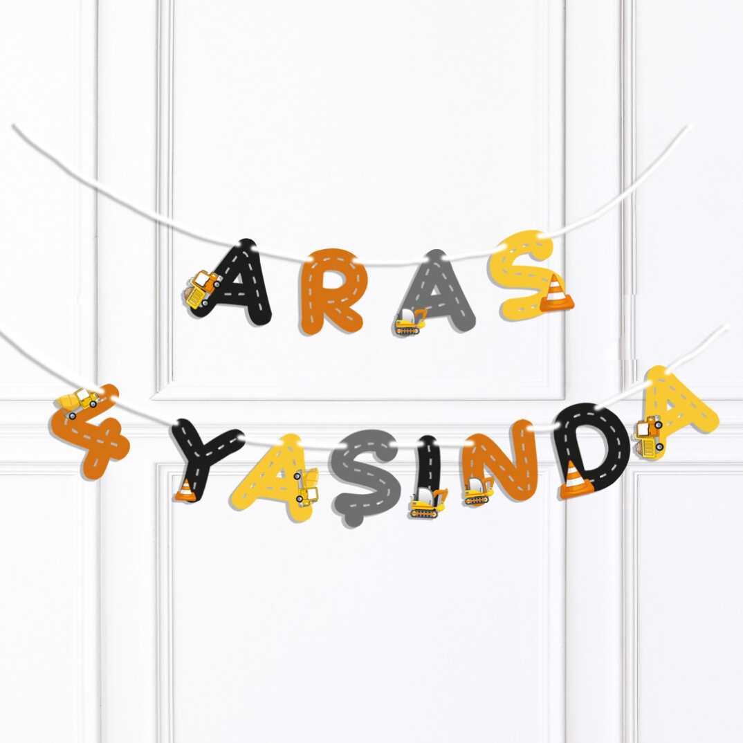 İsme Özel İnşaat Konsept Kişiye Özel Banner - 1