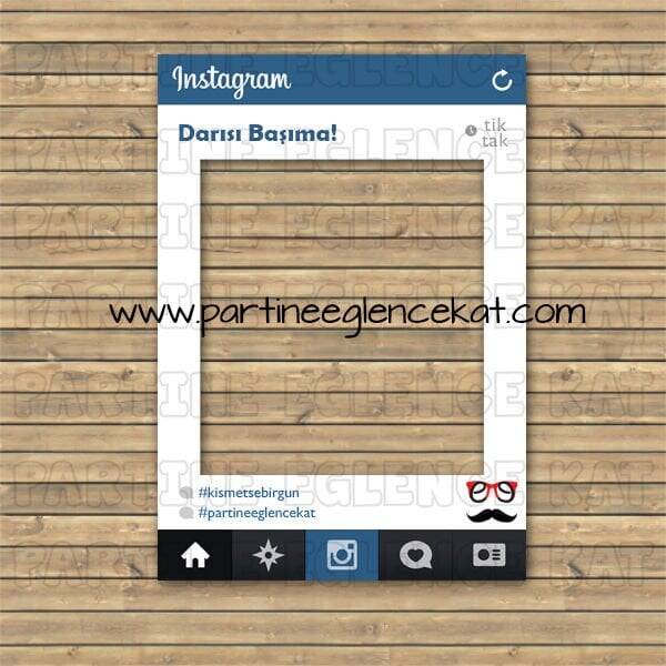 Instagram Tasarım Hatıra Fotoğraf Çerçevesi Mini 35x50 - 1