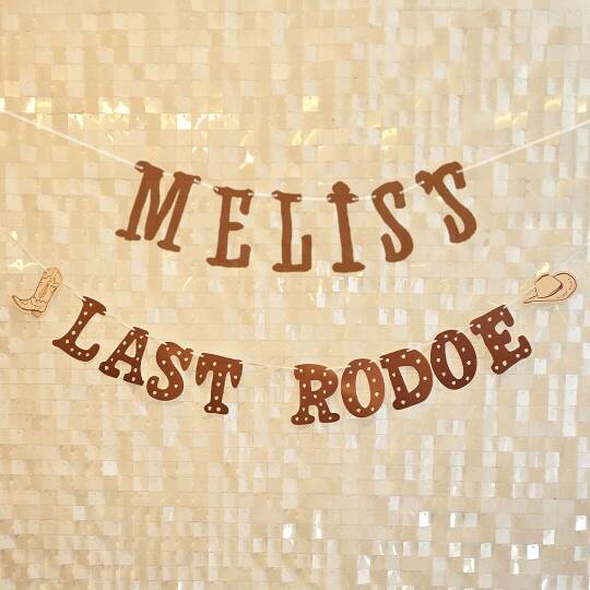 İsme Özel Last Rodeo Konsept Banner 2li Set Banner