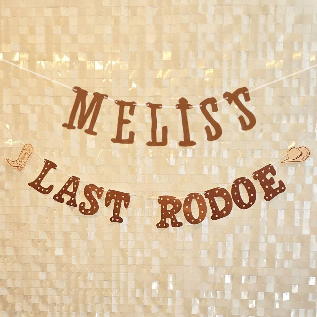 İsme Özel Last Rodeo Konsept Banner 2li Set Banner - 1