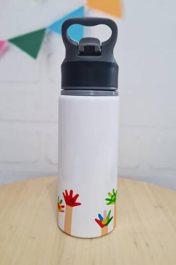 İsme Özel Matara Öğretmene Hediye Suluk 360 Derece Baskılı Pipetli 650ml Büyük Boy - 4
