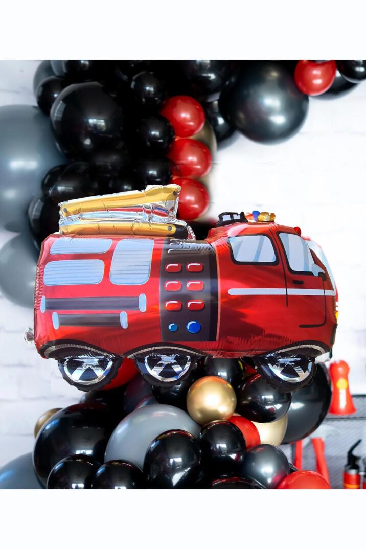 İtfaiye Kamyonu Folyo Balon İtfaiye Balonu - 1