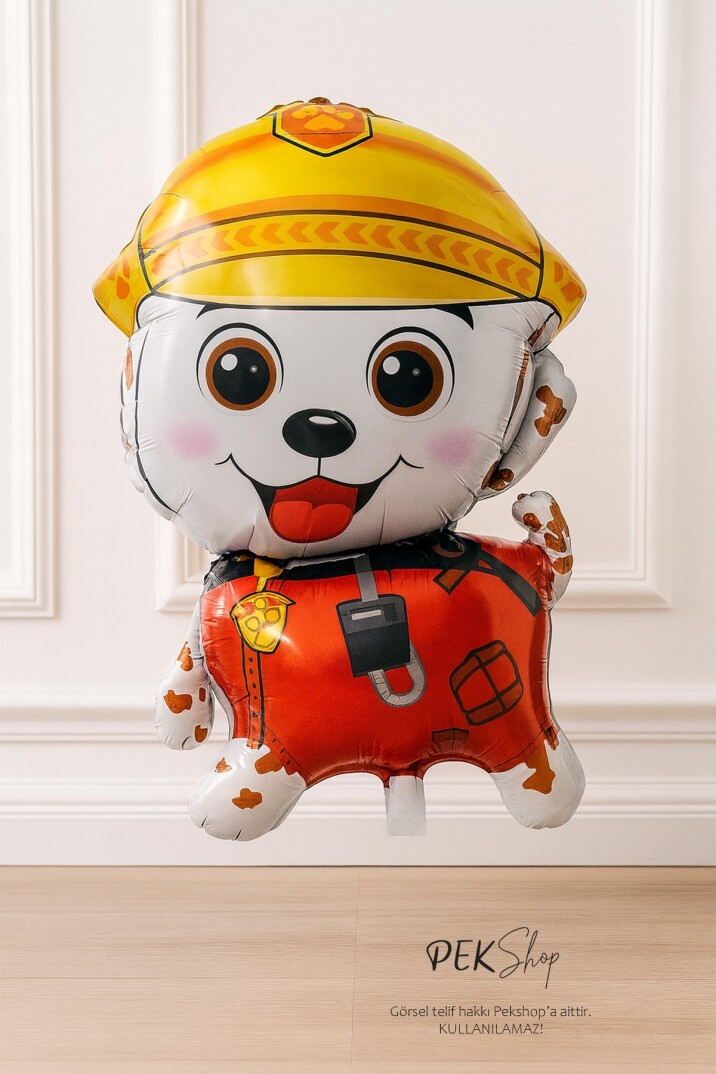 İtfaiye Köpeği Folyo Balon Paw Patrol Marshall Balon - 1
