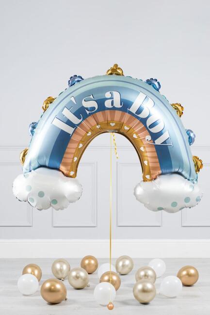 It's a Boy Cinsiyet Partisi Baby Shower Balonu Gökkuşağı Erkek Bebek Babyshower Balonu - 2