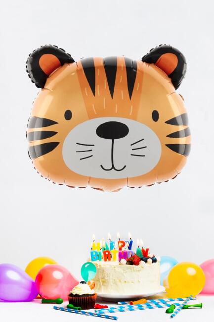 Kaplan Kafası Folyo Balon Kaplan Balon 50cm - 1