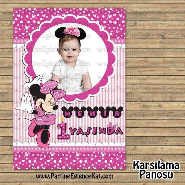 Karşılama Panosu - Minie Mouse Konsept - 1