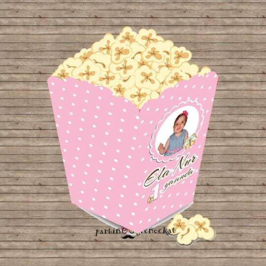 Kelebek Konsept Popcorn Kutusu