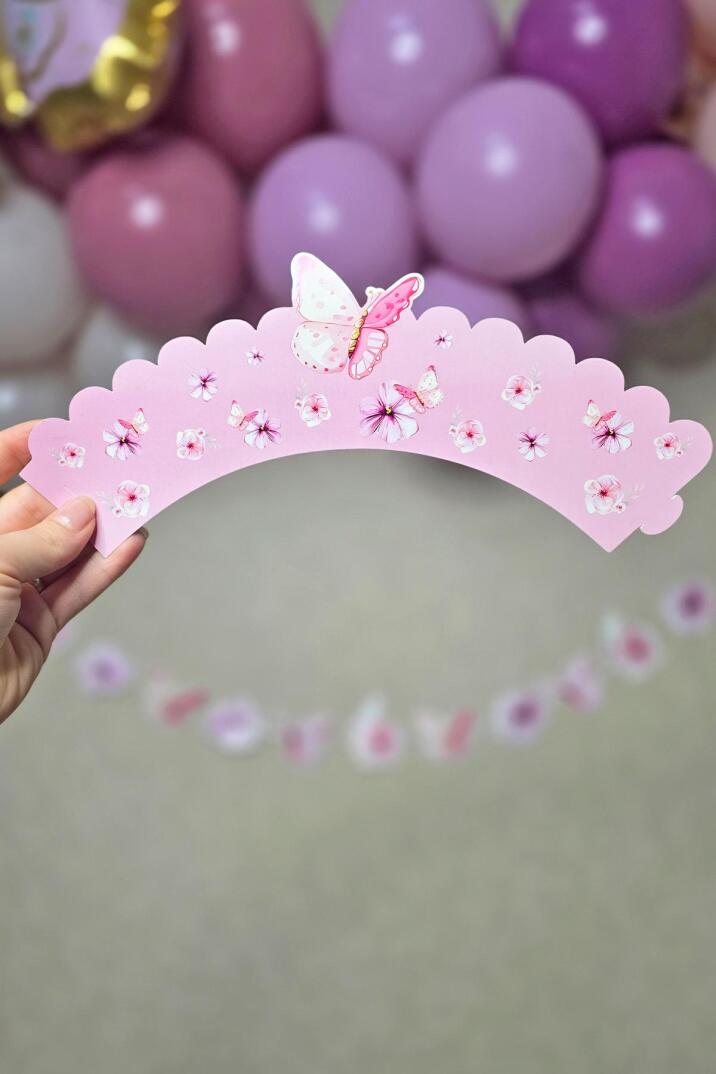 Kelebek Konsepti Cupcake Sargısı 10'lu - 1