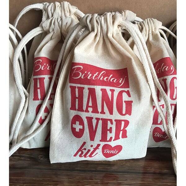 Kırmızı Konsept Doğum Günü Hangover Kit Kesesi - 1