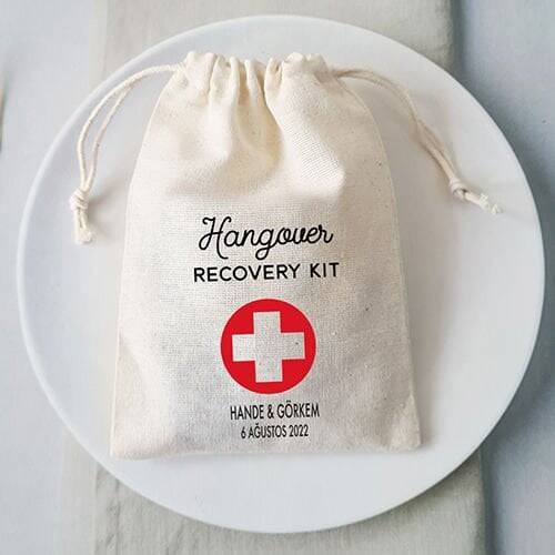 Kişiye Özel Baskılı Hangover Kit Kesesi Bez Kese - 1