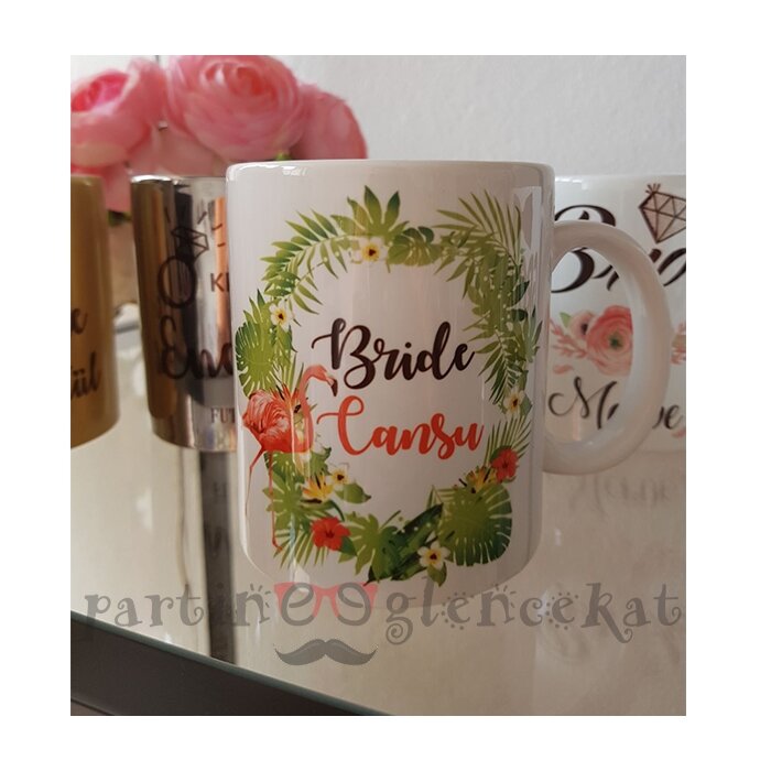 Kişiye Özel Flamingo Bride Kupası - 1