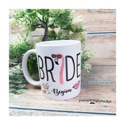 Kişiye Özel Flamingo Bride Kupası