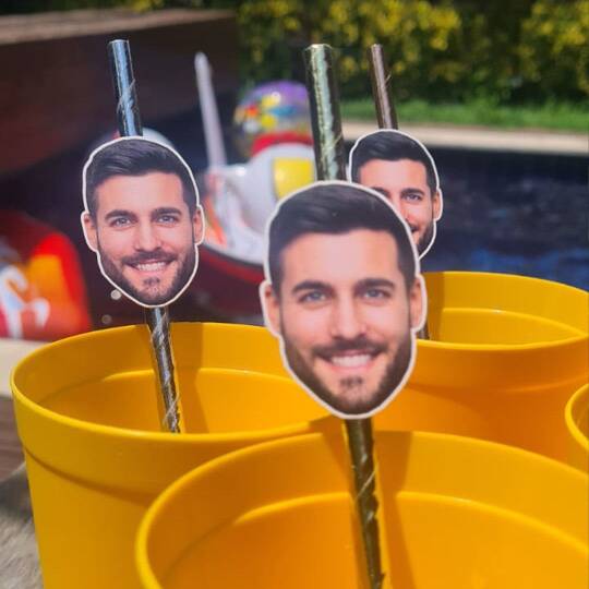 Kişiye Özel Fotoğraf Baskılı Pipet Takımı 5 li - 3