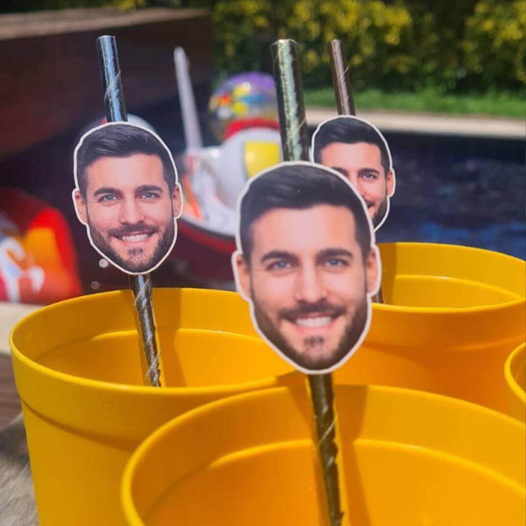 Kişiye Özel Fotoğraf Baskılı Pipet Takımı 5 li - 3