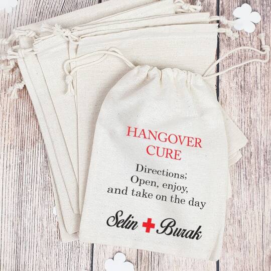 Kişiye Özel Hangover Cure Baskılı Hangover Kit Kesesi - 1